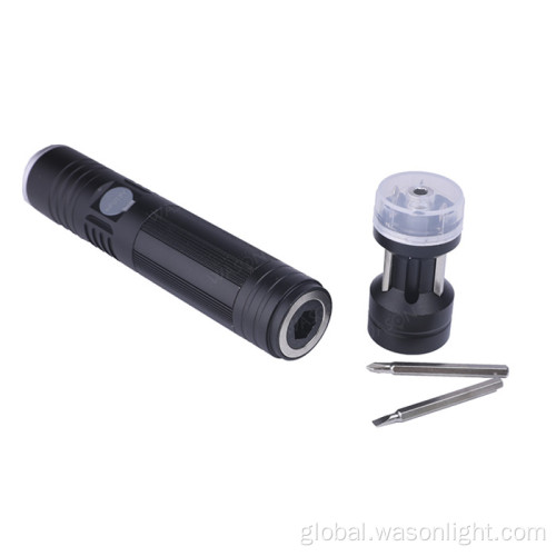 Flashlight With Screwdriver New Arrival Screwdriver Set Led Working Tool Flashlight Factory